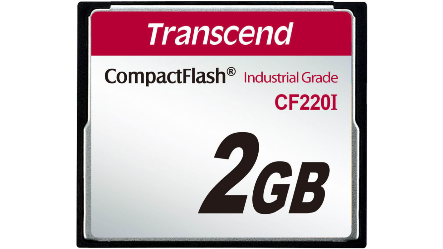 Transcend, CF-kort CompactFlash Ja, 2 GB CF220I SLC