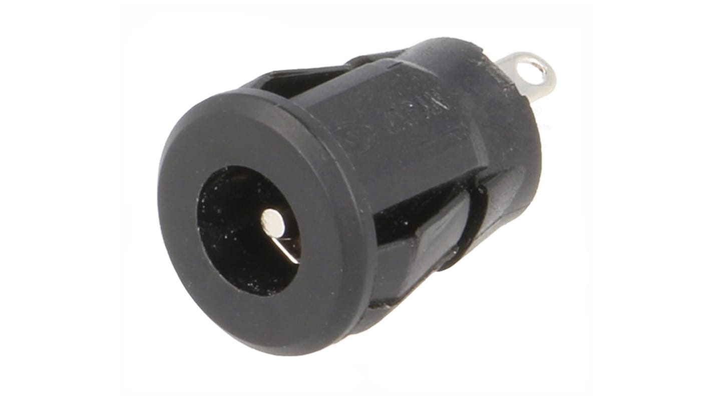 Lumberg 1610 Hohlstecker vernickelt 12,0 V / 500.0mA, Innen-Ø 1.95mm / Außen 12.0mm x 14.4mm, 2.1mm Stift, Snap-In