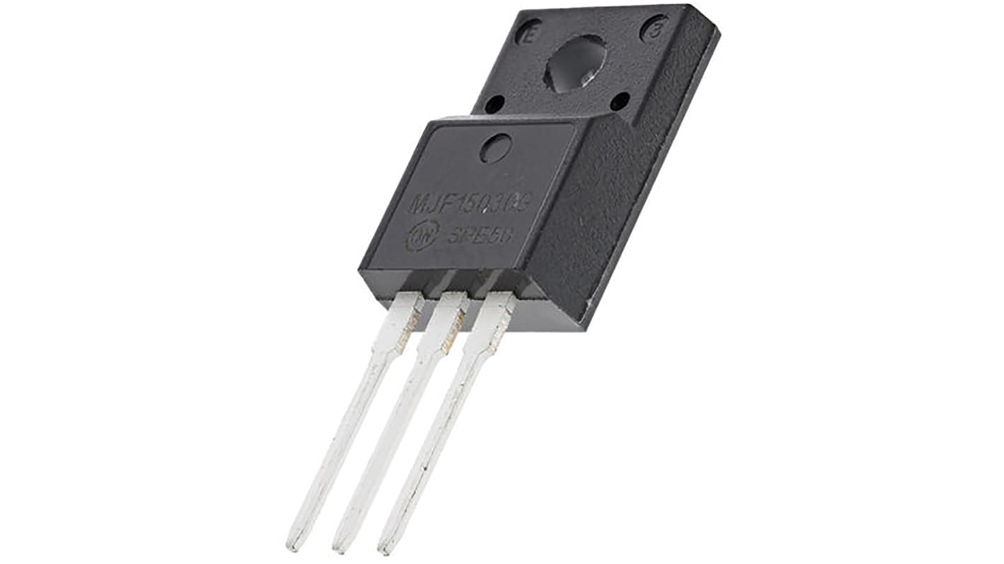 onsemi MJF15030G NPN Transistor, 8 A, 150 V, 3-Pin TO-220FP