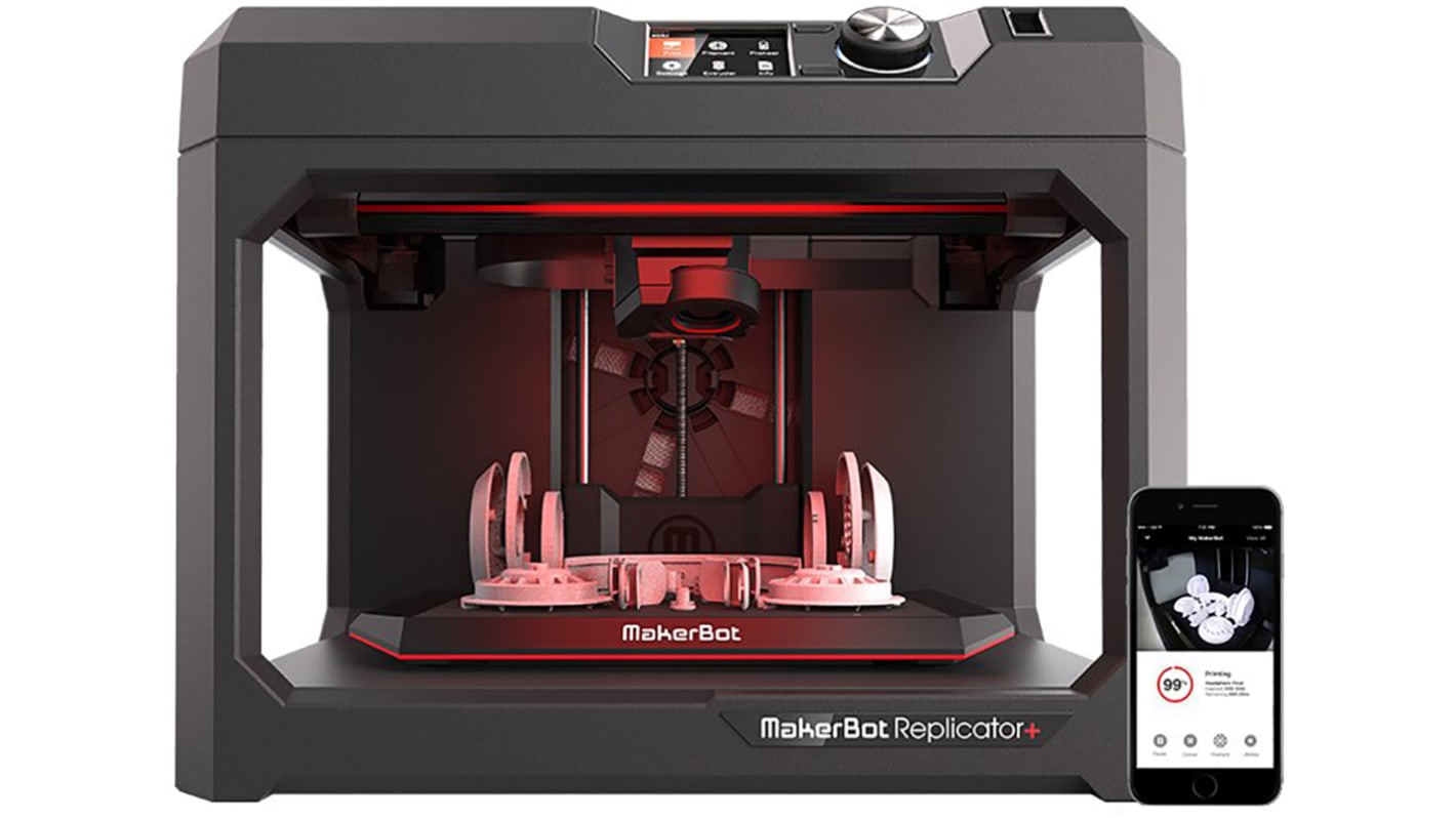 MakerBot Replicator+ Desktop FDM 3D-Drucker 1-Kopf Multifilament- Druck, für 1.75mm Filament, bis 252 x 199 x 150mm,