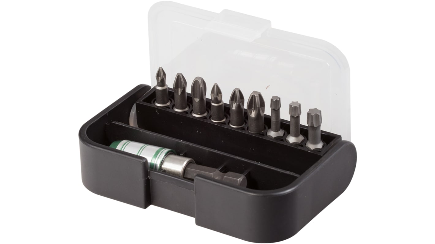 RS PRO Driver Bit Set 10 Pieces, Phillips, Pozidriv, Torx RS