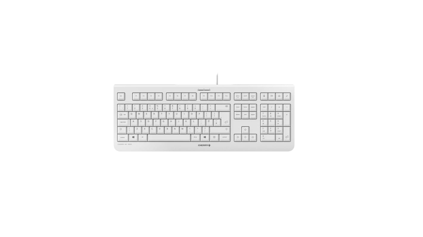 Klávesnice, Kabelová, Šedá, USB QWERTY normální klávesy 104 x 20mm x 458mm CHERRY