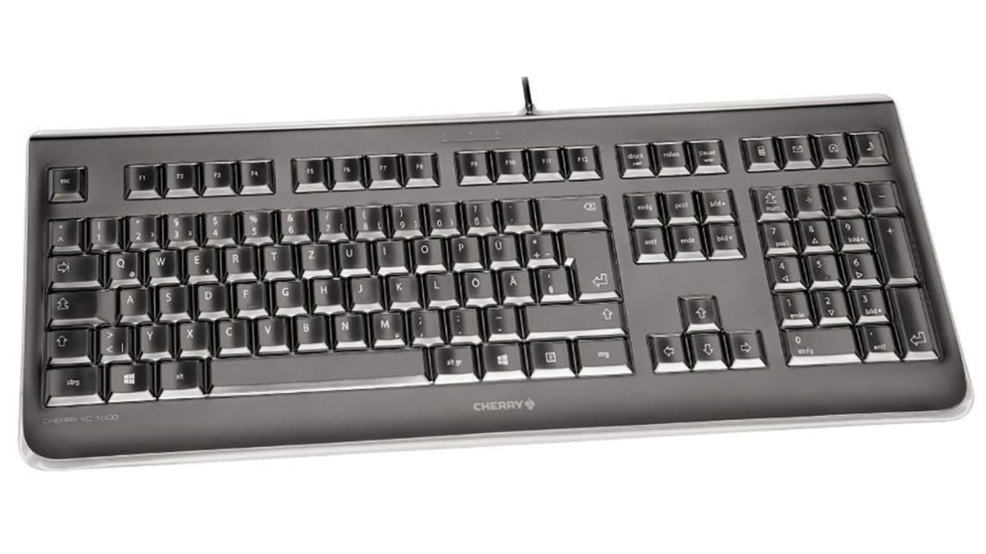 Cherry JK-1068FR-2 Tastatur AZERTY Kabelgebunden Schwarz USB, 460 x 172 x 23mm