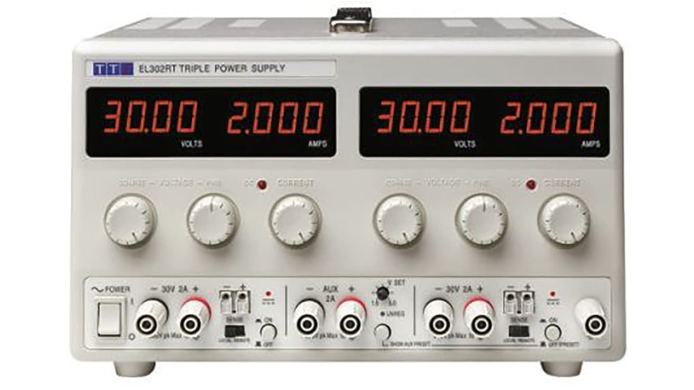 Aim-TTi EL-R Series Digital Bench Power Supply, 0 → 30V, 0 → 2A, 2-Output, 120W - RS Calibrated