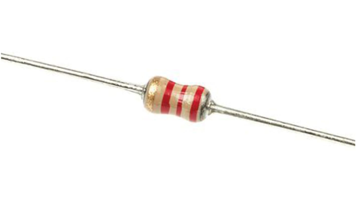 TE Connectivity 2.2kΩ Carbon Film Resistor 0.25W ±5% CFR16J2K2