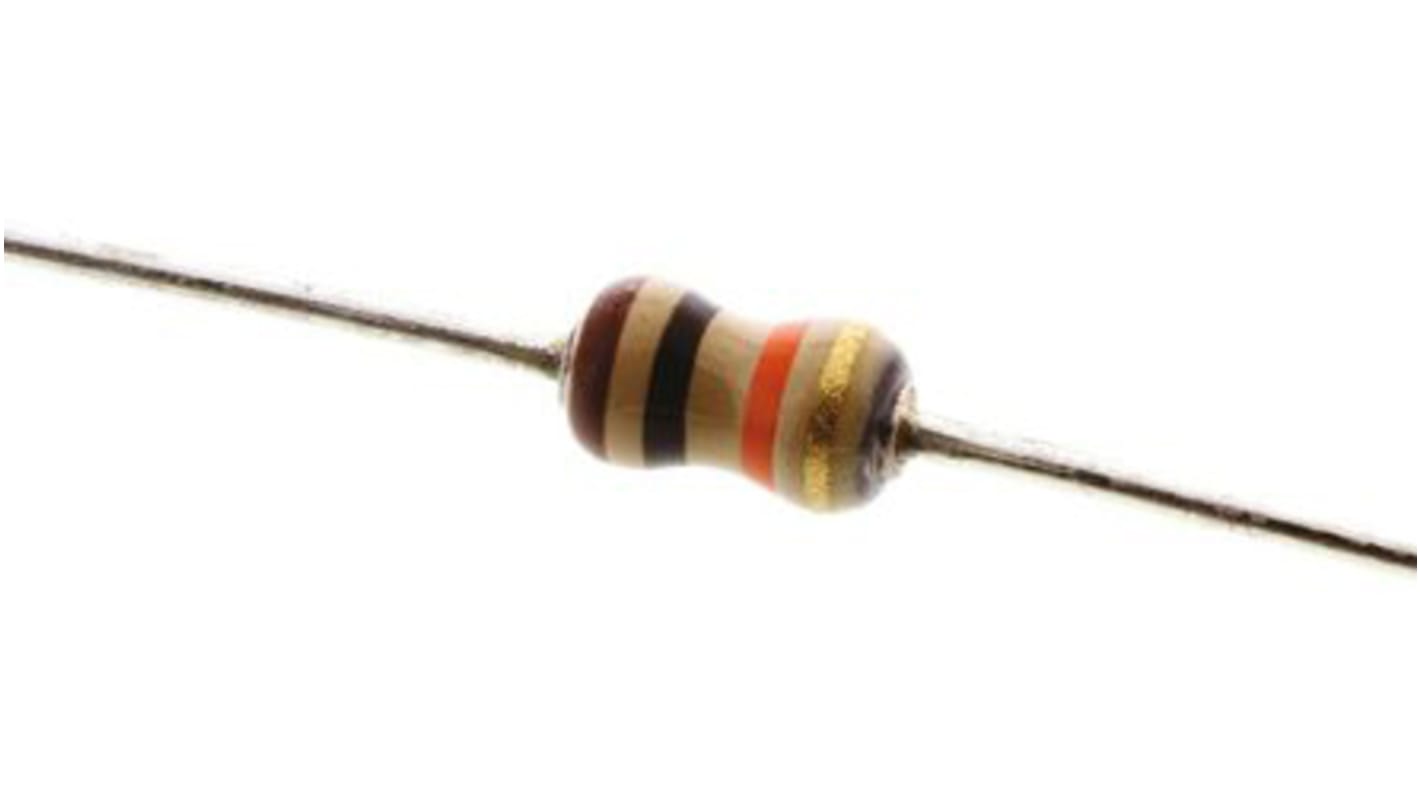 TE Connectivity 10kΩ Carbon Film Resistor 0.25W ±5% CFR16J10K