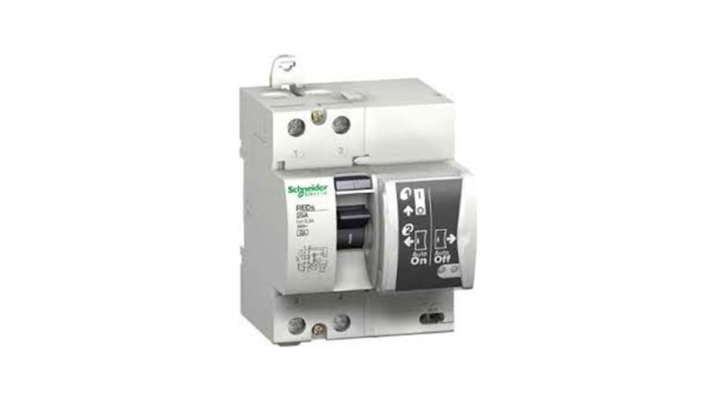 Schneider Electric RCD/FI-Schalter, 2-polig, 40 A, Empfindlichkeit 300mA, Typ A, für DIN-Schienen