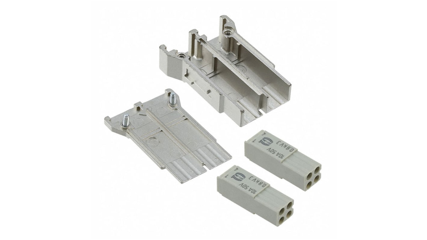 HARTING Han-Modular Robustes Power Steckverbinder-Modul, 8-polig 10A Buchse, Steckverbindermodul