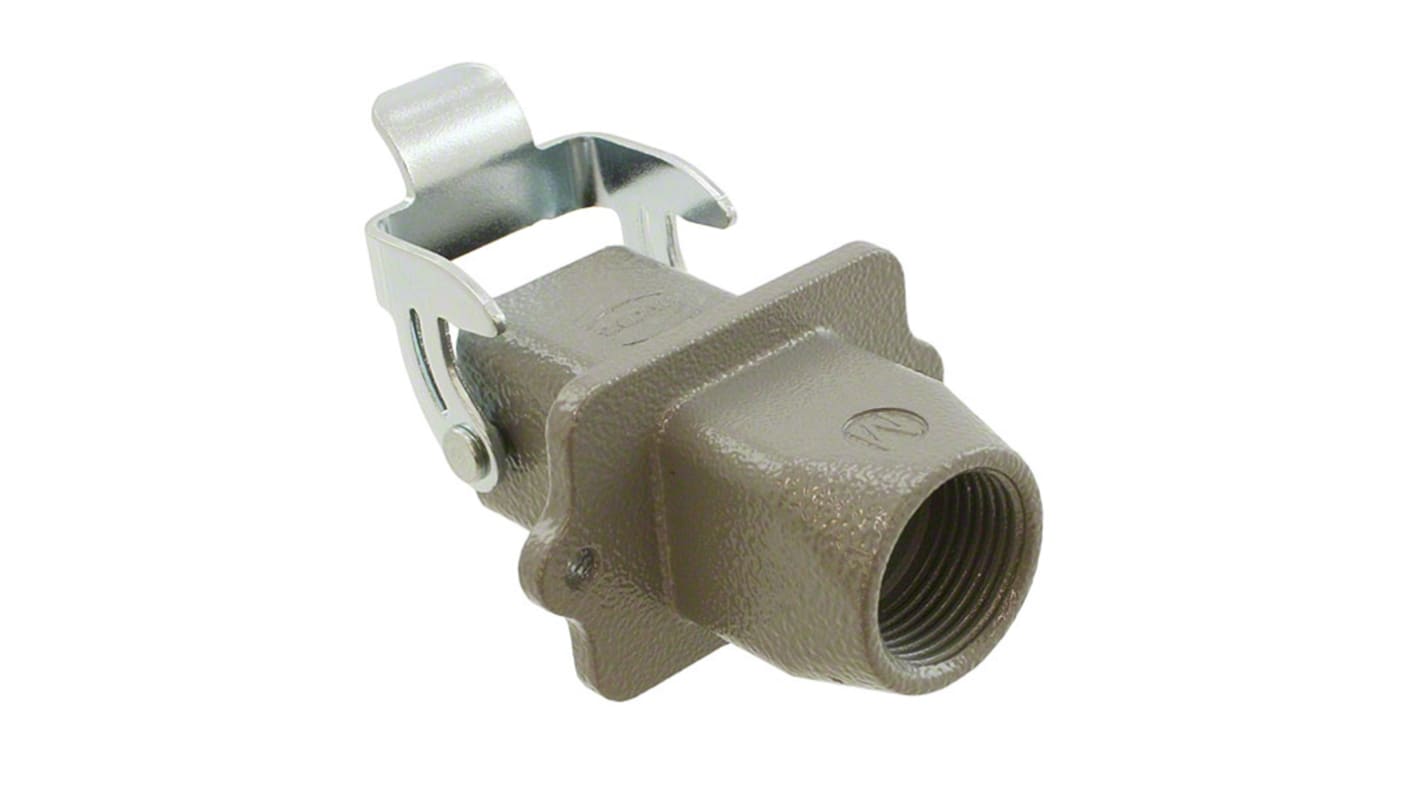 Base para conector industrial con Recto HARTING serie Han A tamaño 3A, con rosca M20