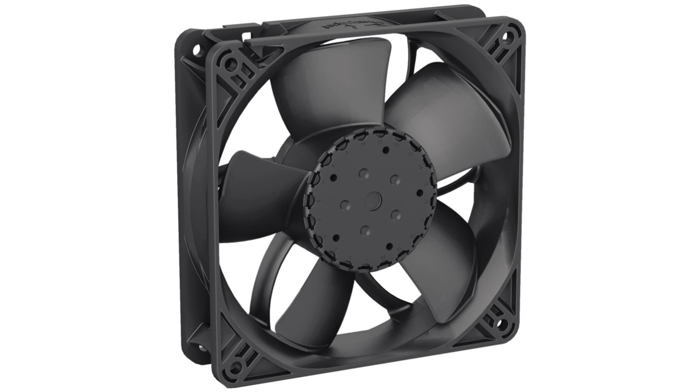 ebm-papst 4300 N - S-Panther Series Axial Fan, 12 V dc, DC Operation, 190m³/h, 10W, 119 x 119 x 32mm