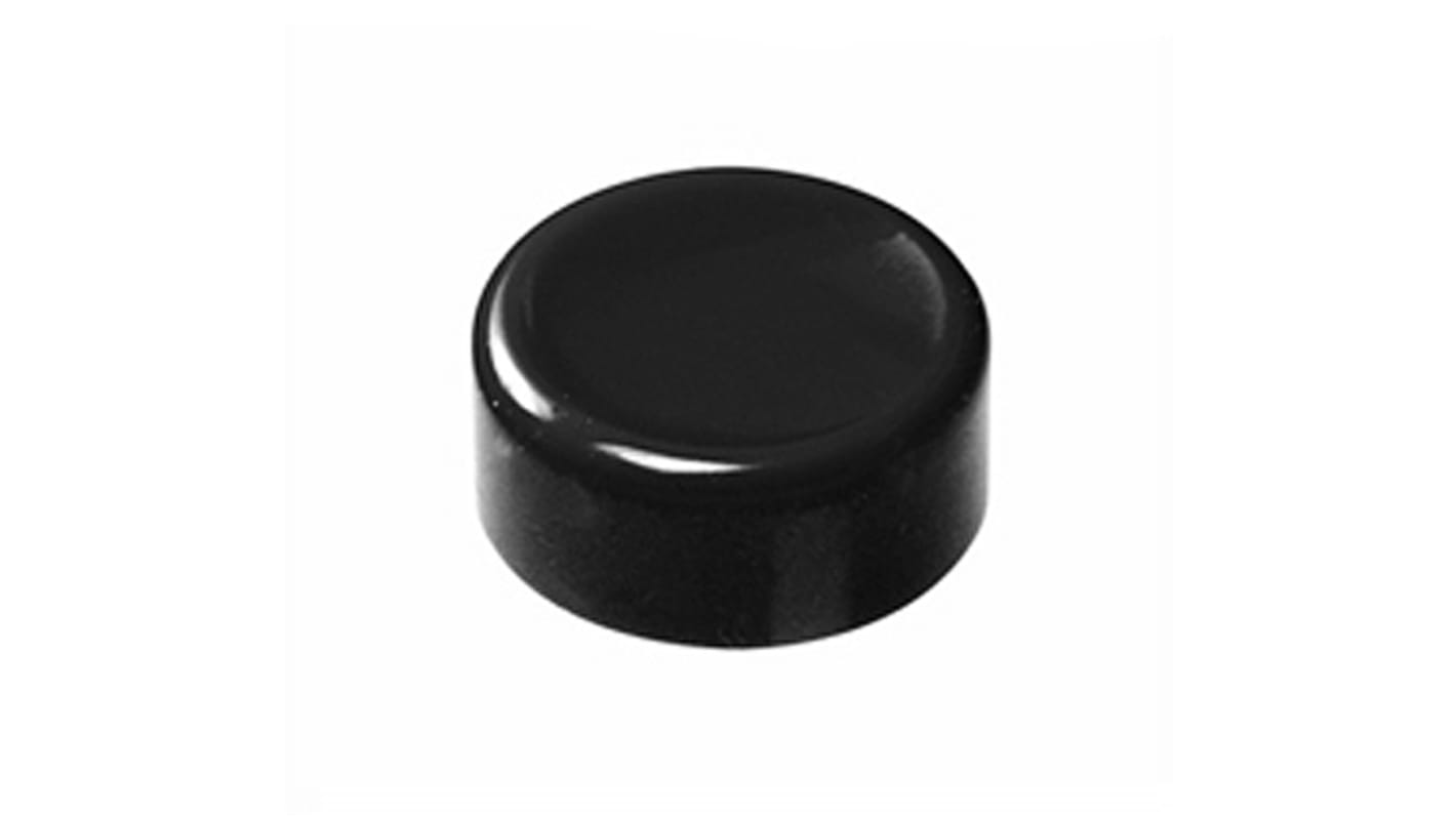 NKK Switches Black Push Button Cap for Use with MB20 Series, SCB Series, WB Series, 19 (Dia.) x 8mm