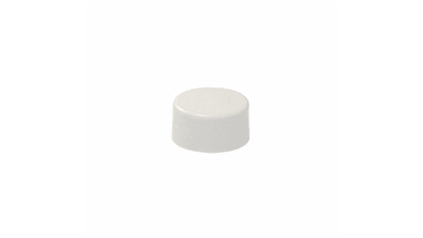 NKK Switches 押しボタンスイッチ用キャップ 白 10 (Dia.) x 6mm