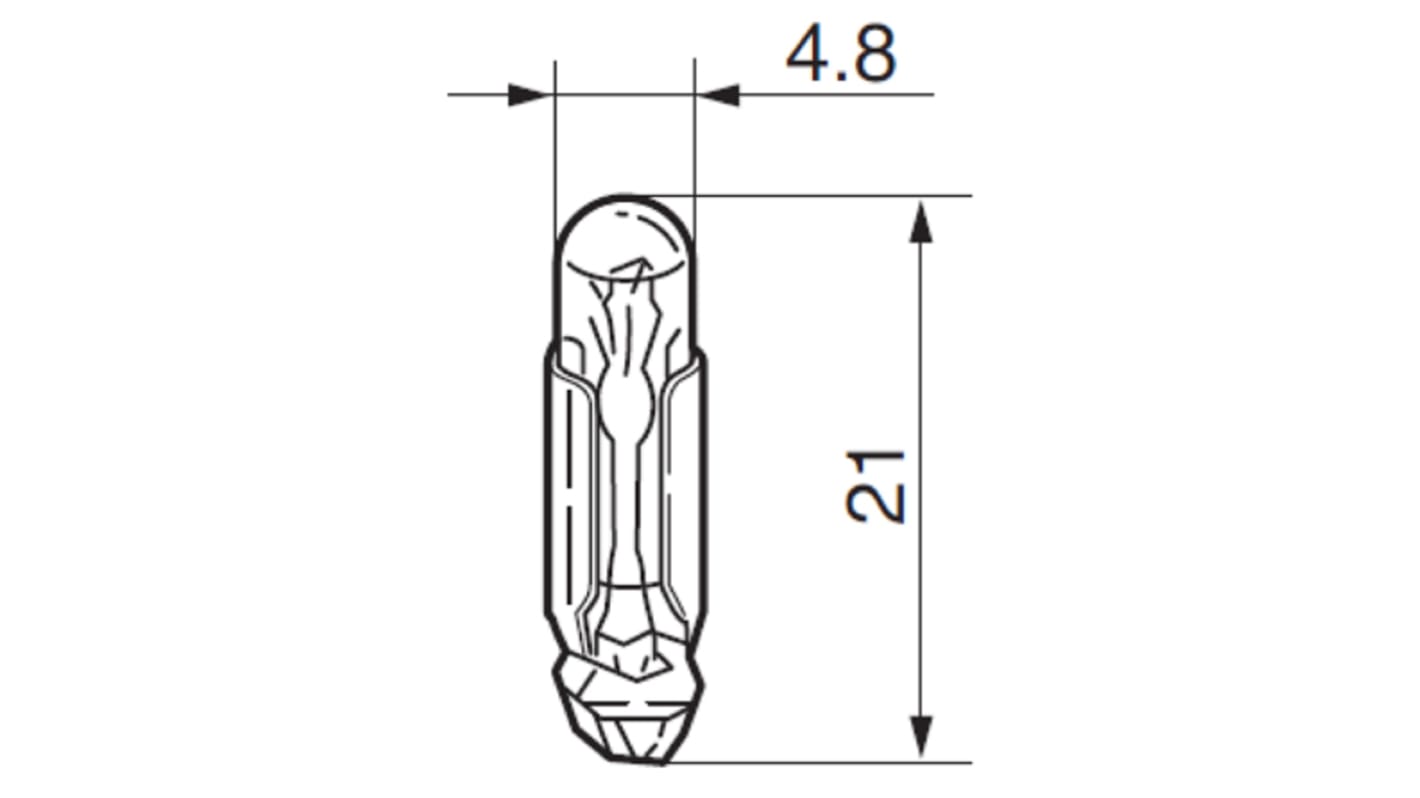 NKK Switches, Rocker Switch Lens, Incandescent Lamp