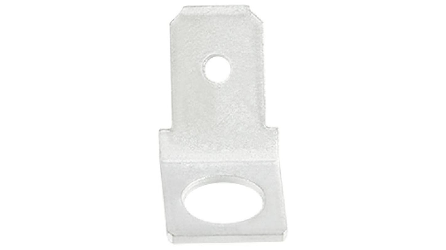 RS PRO Uninsulated Male Spade Connector, PCB Tab, 6.35 x 0.8mm Tab Size