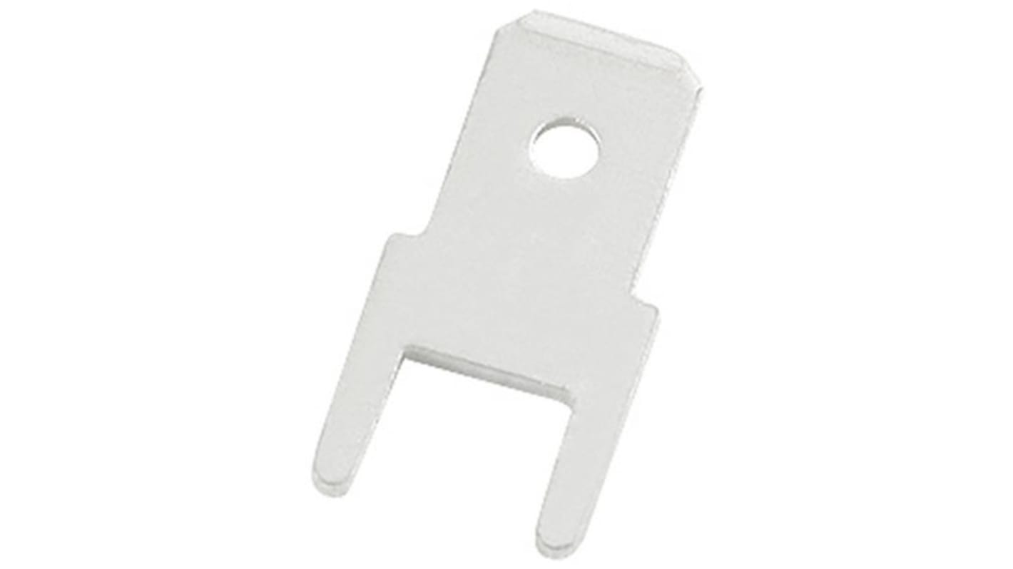 RS PRO Uninsulated Male Spade Connector, PCB Tab, 4.75 x 0.8mm Tab Size