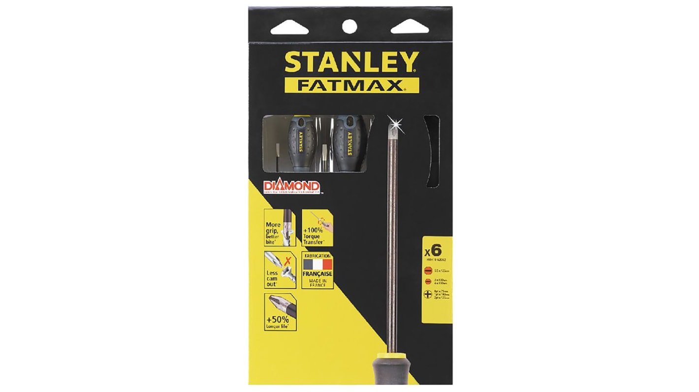 Stanley FMHT0-62062 Phillips, Slotted, Torx Screwdriver Set, 6-Piece