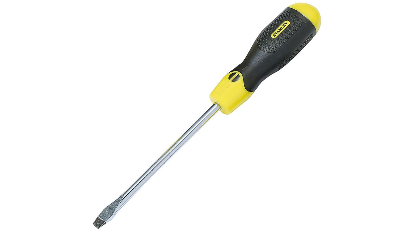 Stanley Slotted Screwdriver, 3 mm Tip, 75 mm Blade