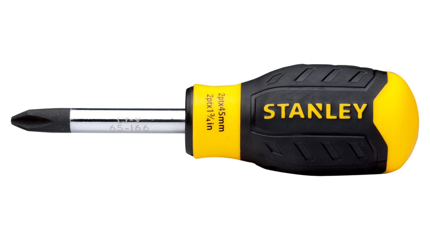 Stanley Phillips Stubby Screwdriver, PH2 Tip, 45 mm Blade