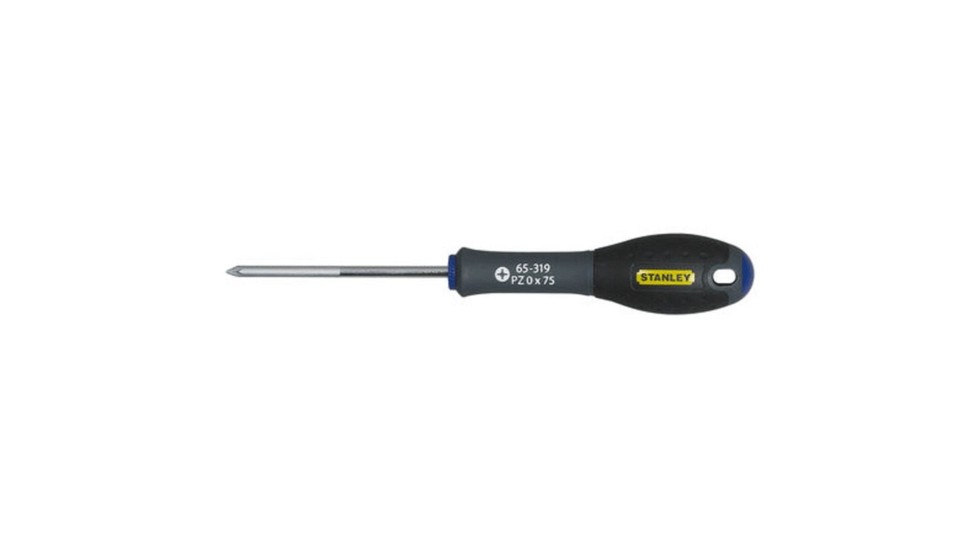 Stanley Pozidriv Screwdriver, PZ0 Tip, 75 mm Blade