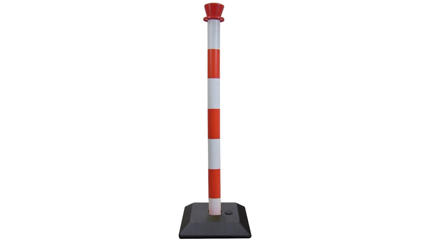 RS PRO Red & White ABS Barrier Post