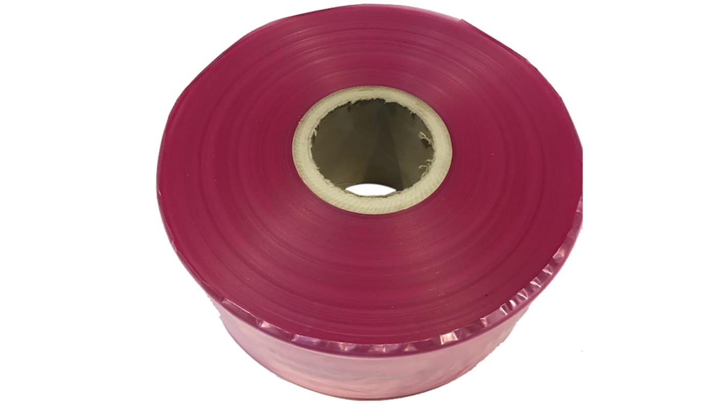 Tubi antistatici RS PRO 250m x 250mm x 0.09mm, col. Rosa