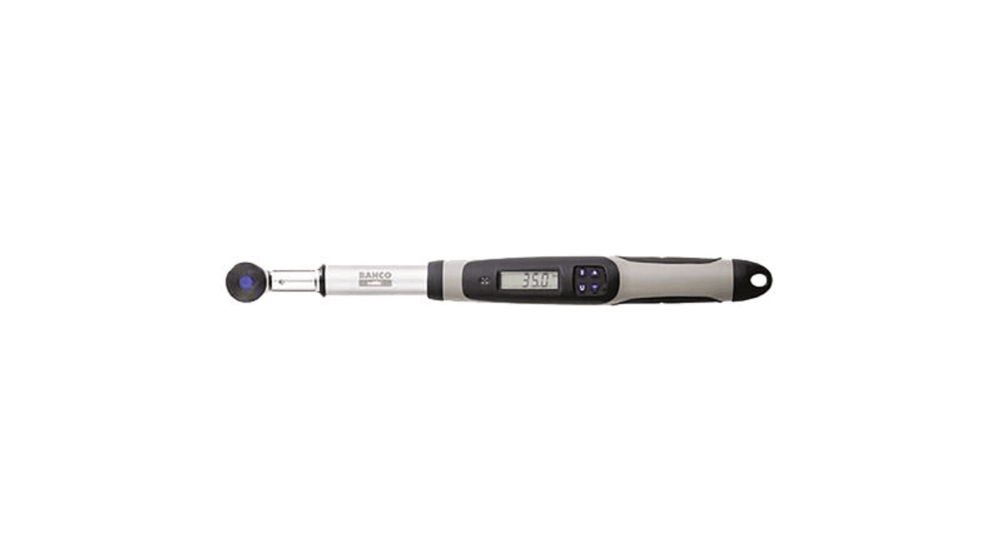 Bahco Digital Torque Wrench, 3 → 30Nm, 1/4 in Drive, Square Drive, 9 x 12mm Insert - RS Calibrated
