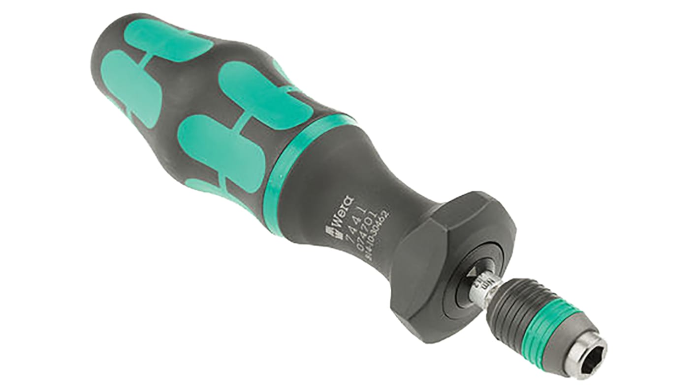 Wera Adjustable Hex Torque Screwdriver, 1.2 → 3Nm, 1/4 in Drive, ±6 % Accuracy - RS Calibrated