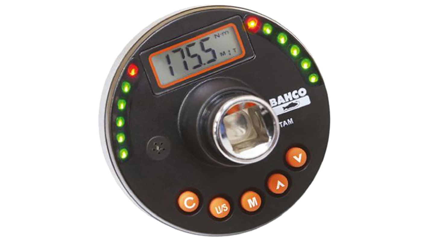 Comprobador de par Bahco, calibrado RS, rango de par 12.5 to 251 lbf-ft, 150.5 to 3009 lbf/in, 17 to 340Nm, accionador