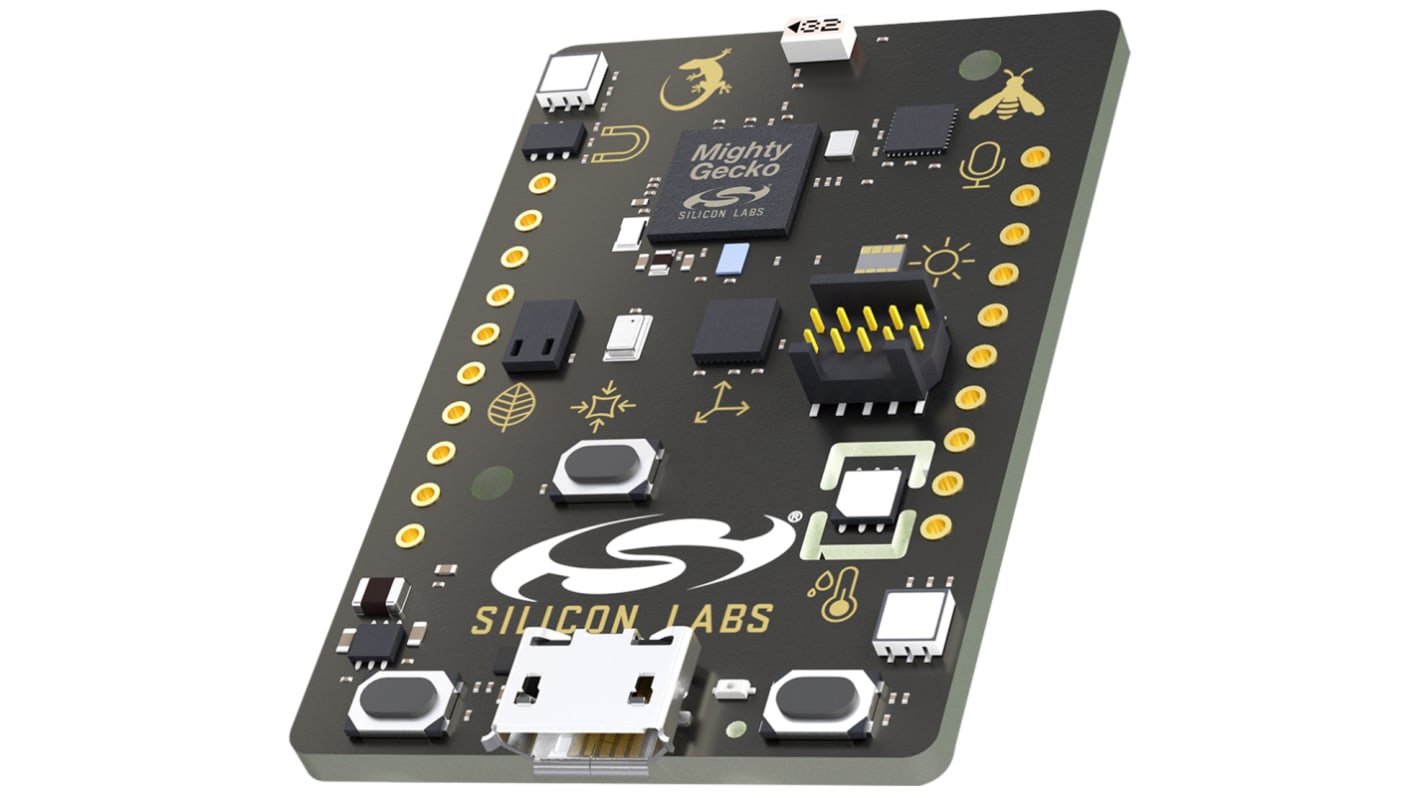 Komunikační a bezdrátový vývojový nástroj, 2.4GHz, RF MCU, ThunderBoard Sense IoT, Silicon Labs