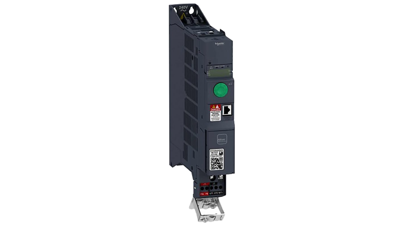 Schneider Electric Variable Speed Drive, 0.18 kW, 1 Phase, 230 V ac, 3.4 A, ATV320 Series