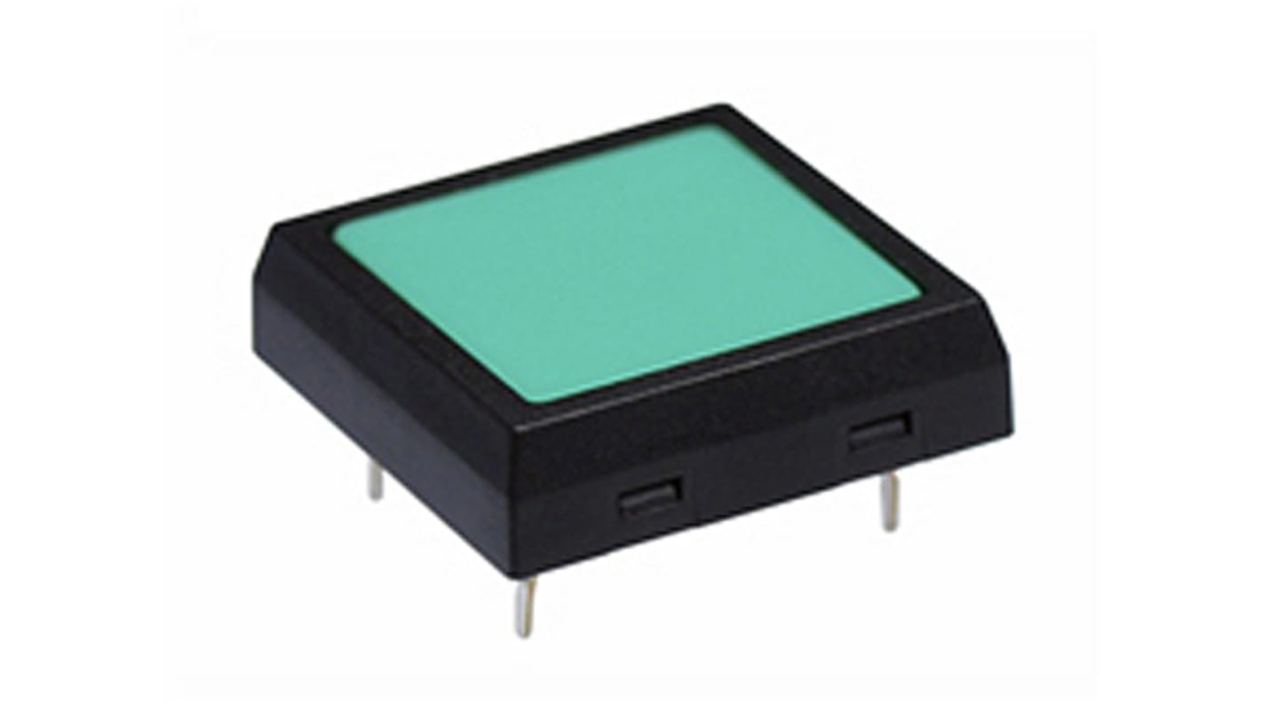 Green Short Tactile Switch, SPST 50 mA PCB