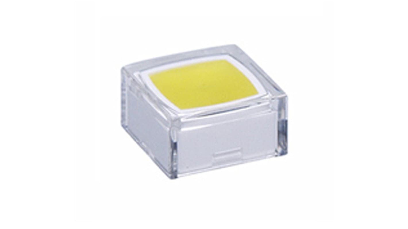 NKK Switches Clear, Yellow Tactile Switch Cap for JB Series Tactile Switches, AT4060JE