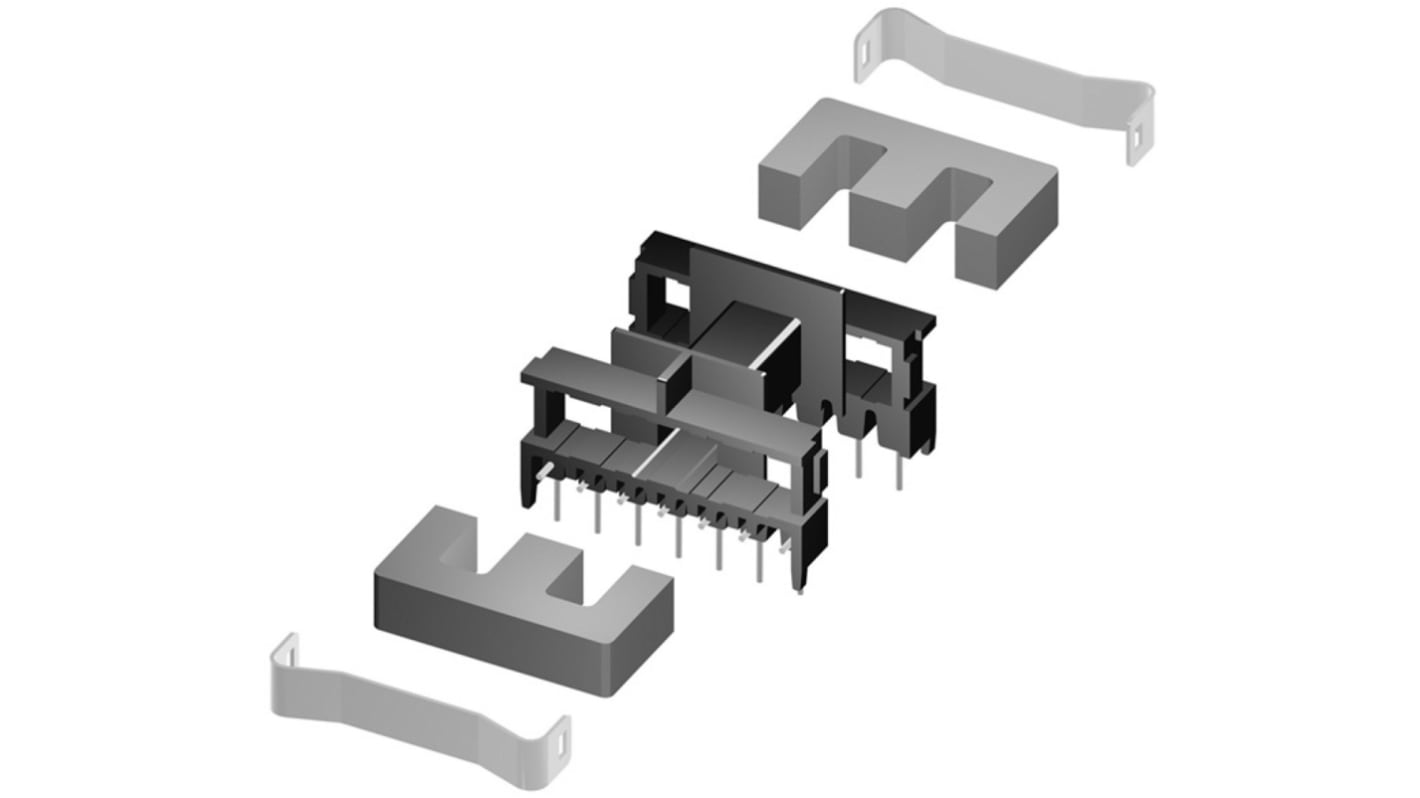 Transzformátor ferritmag N87 E 13/7/4, 850nH, 12.6 x 3.7 x 6.5mm, használható: (Miniatűr transzformátorok,