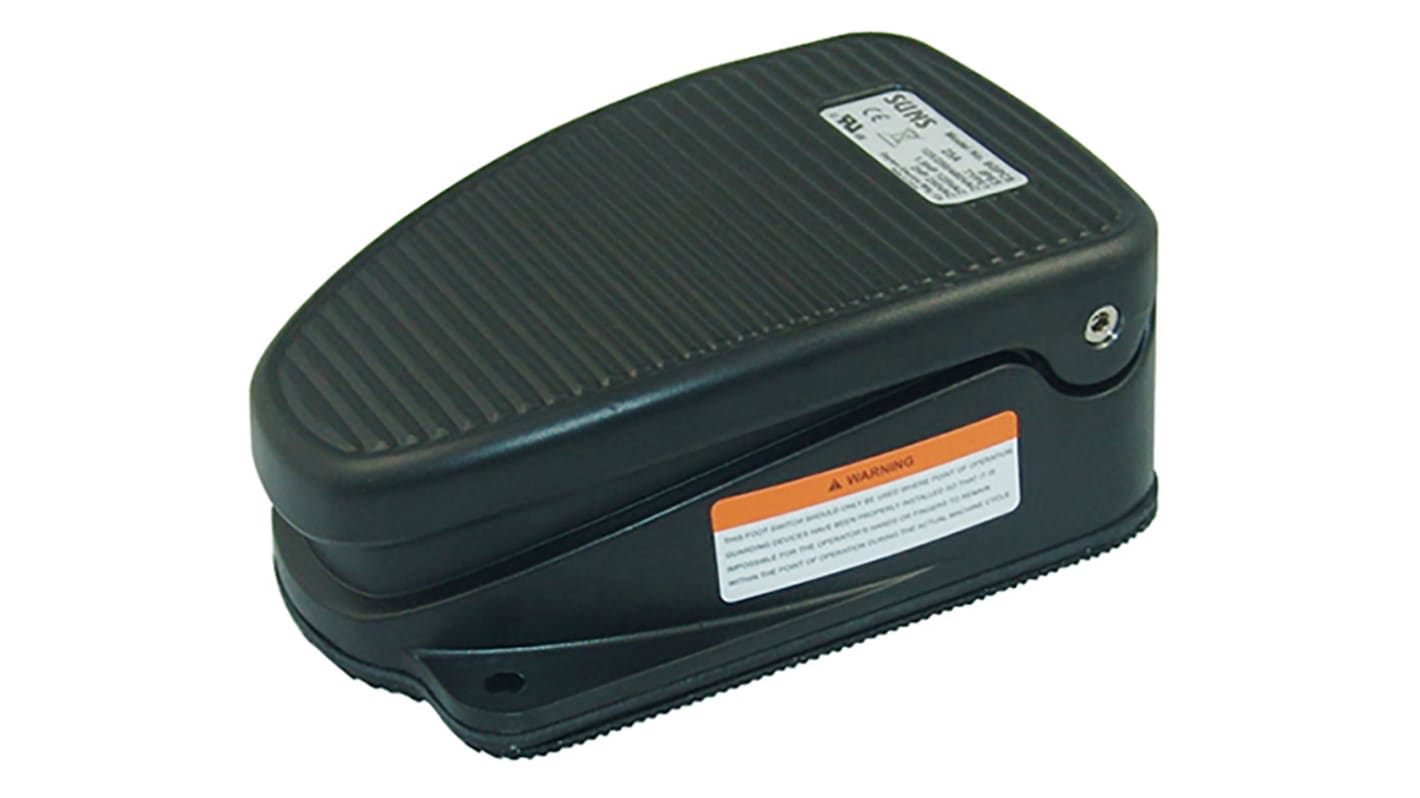 RS PRO Medium Duty Latching Foot Switch - Die Cast Zinc Case Material ...
