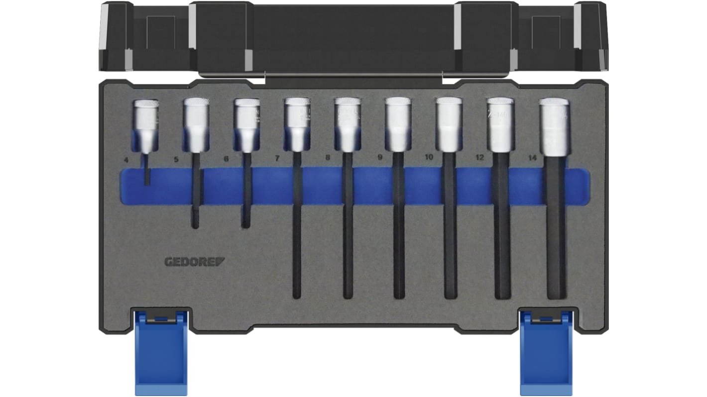 Juego de puntas de atornillar Gedore de 9 piezas