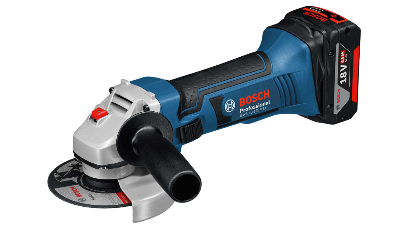 Bosch GWS 18-125-LI 125mm Cordless Angle Grinder, Euro Plug