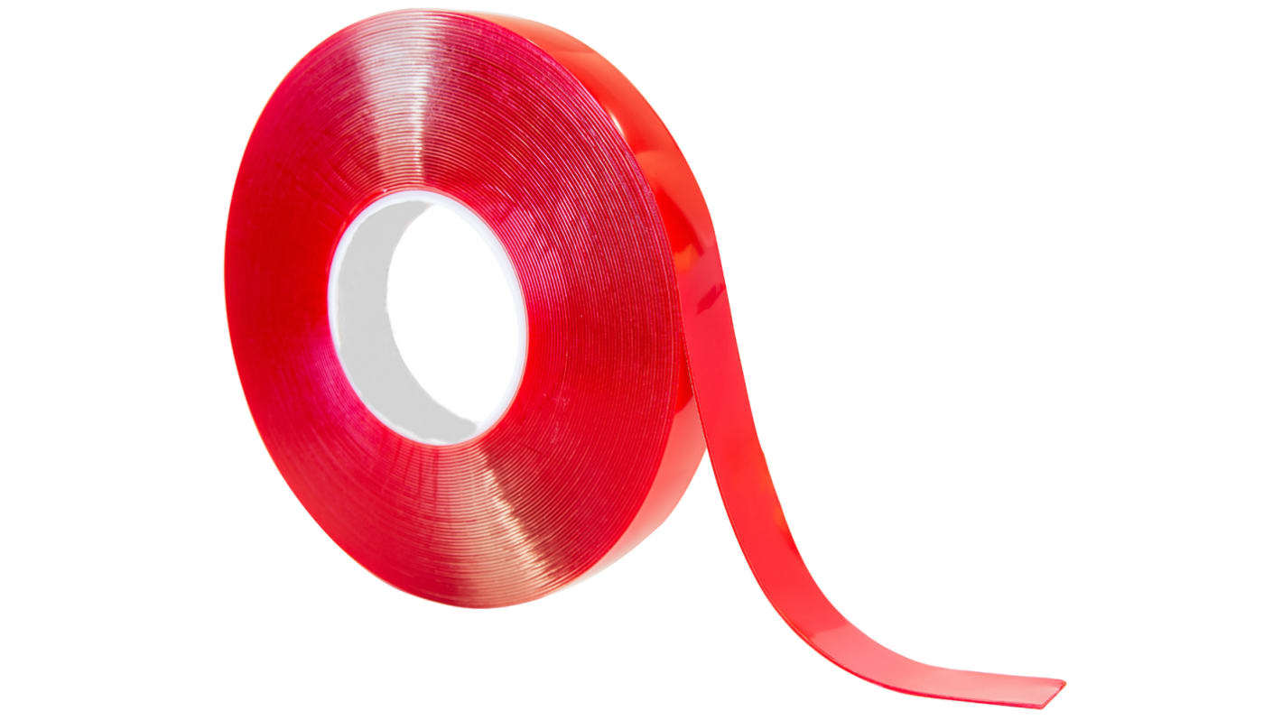 RS PRO Translucent Foam Tape, 19mm x 33m, 1mm Thick