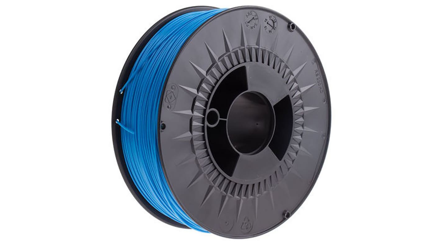 Filament pour imprimante 3D RS PRO, PLA, Ø 1.75mm, Bleu foncé, 2.3kg, FDM