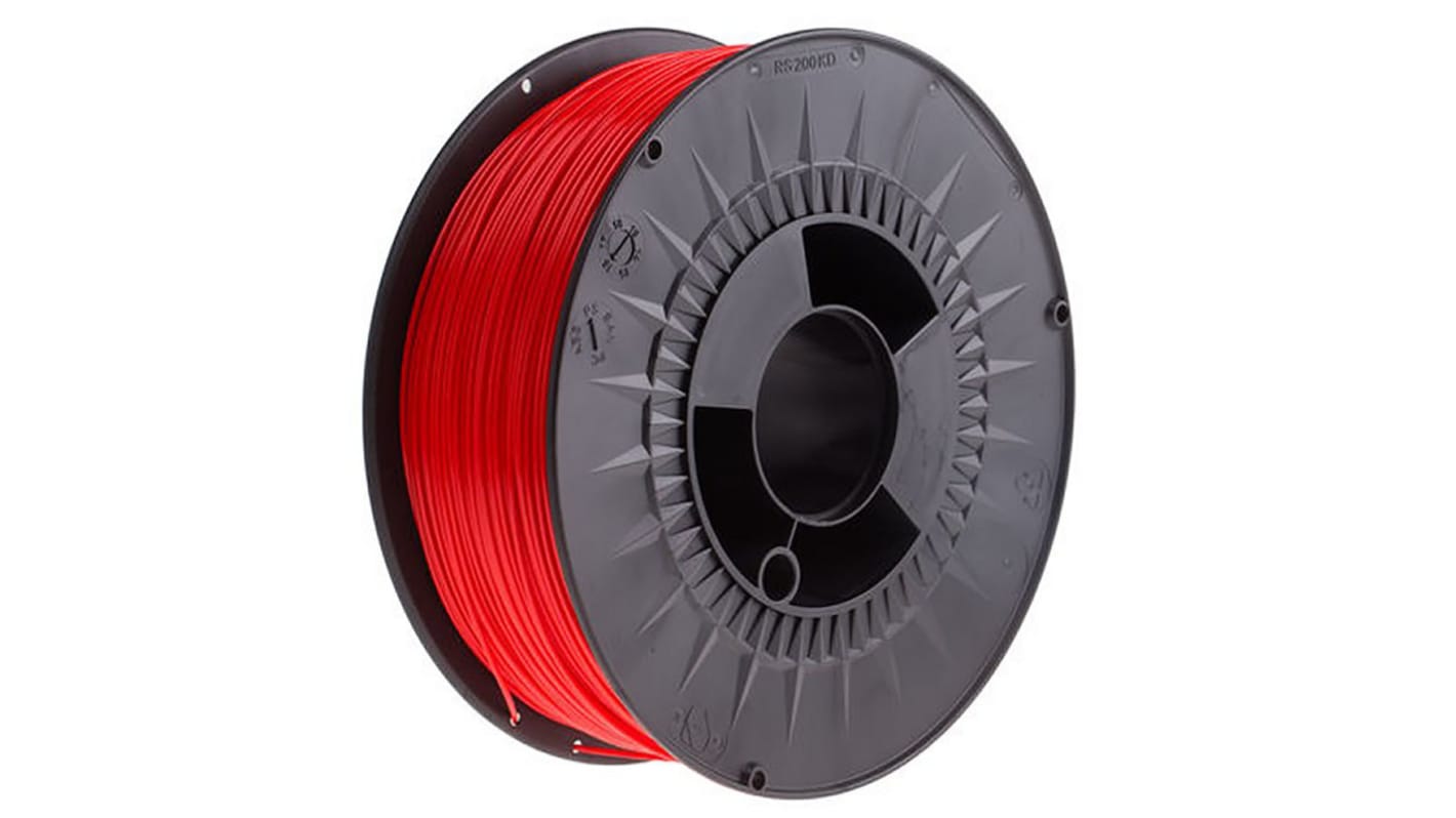 RS PRO PLA 3D-Drucker Filament zur Verwendung mit Gängige Desktop-3D-Drucker, Rot, 1.75mm, FDM, 2.3kg