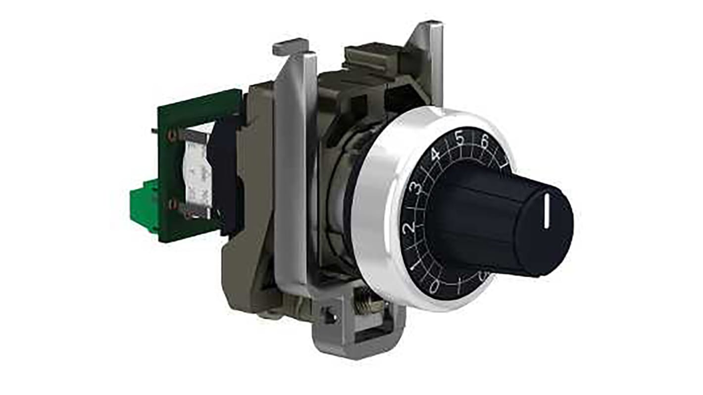 Potentiomètre Rotatif Schneider Electric XB4, 470kΩ max, Ø axe 6 mm, Montage panneau