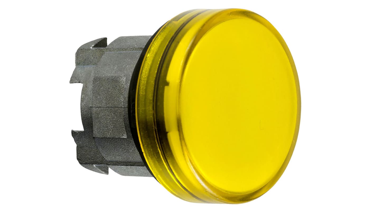 Schneider Electric Yellow Pilot Light, 22mm Cutout Harmony XB4 Series