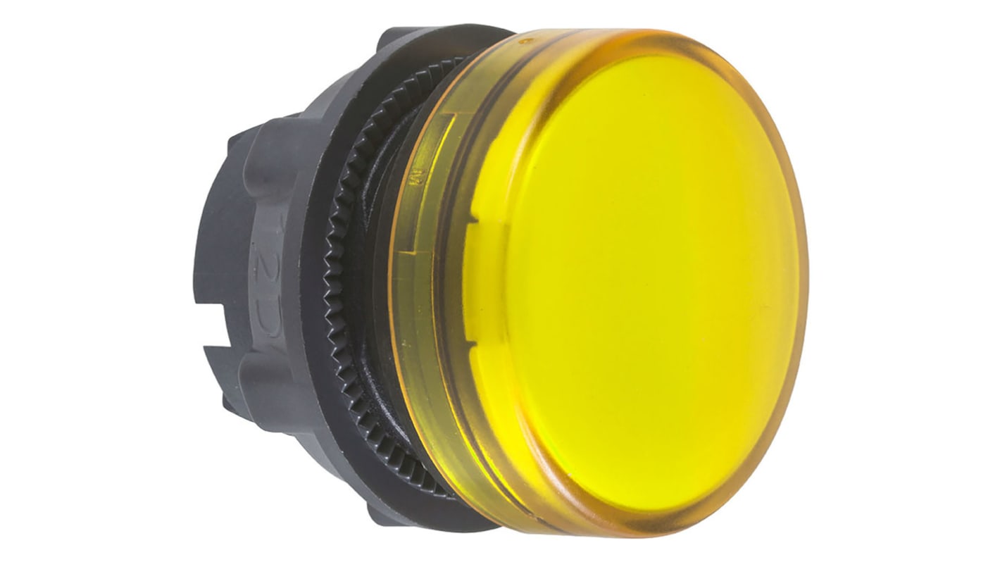 Schneider Electric Yellow Pilot Light, 22mm Cutout Harmony XB5 Series