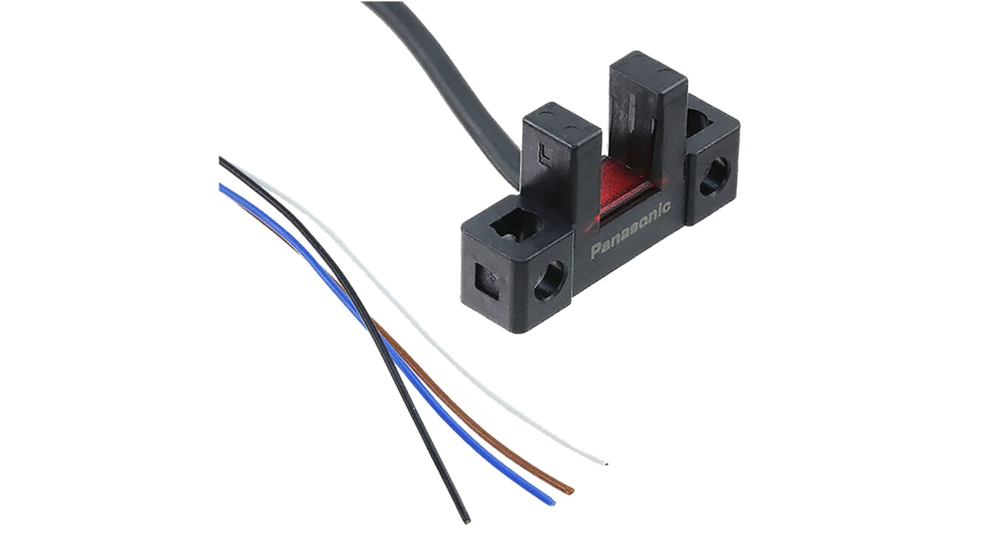 Fotoelektrický snímač, řada: PM-45 6 mm Infračervený rozvětvený Kabel 3 m, výstup: NPN Jednocestný IP64