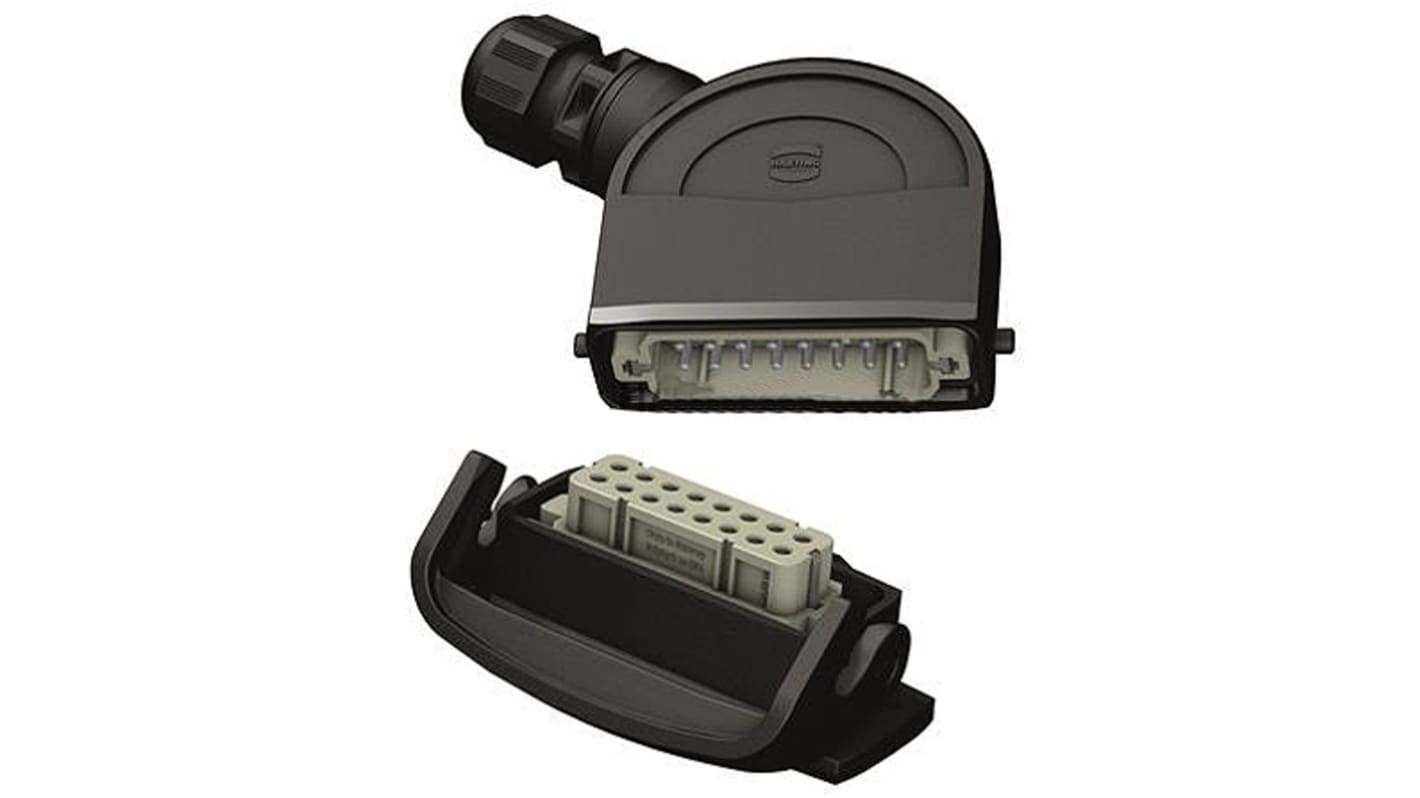 Carcasa para conector industrial con Recto HARTING serie Han Eco tamaño 16A, con rosca M20