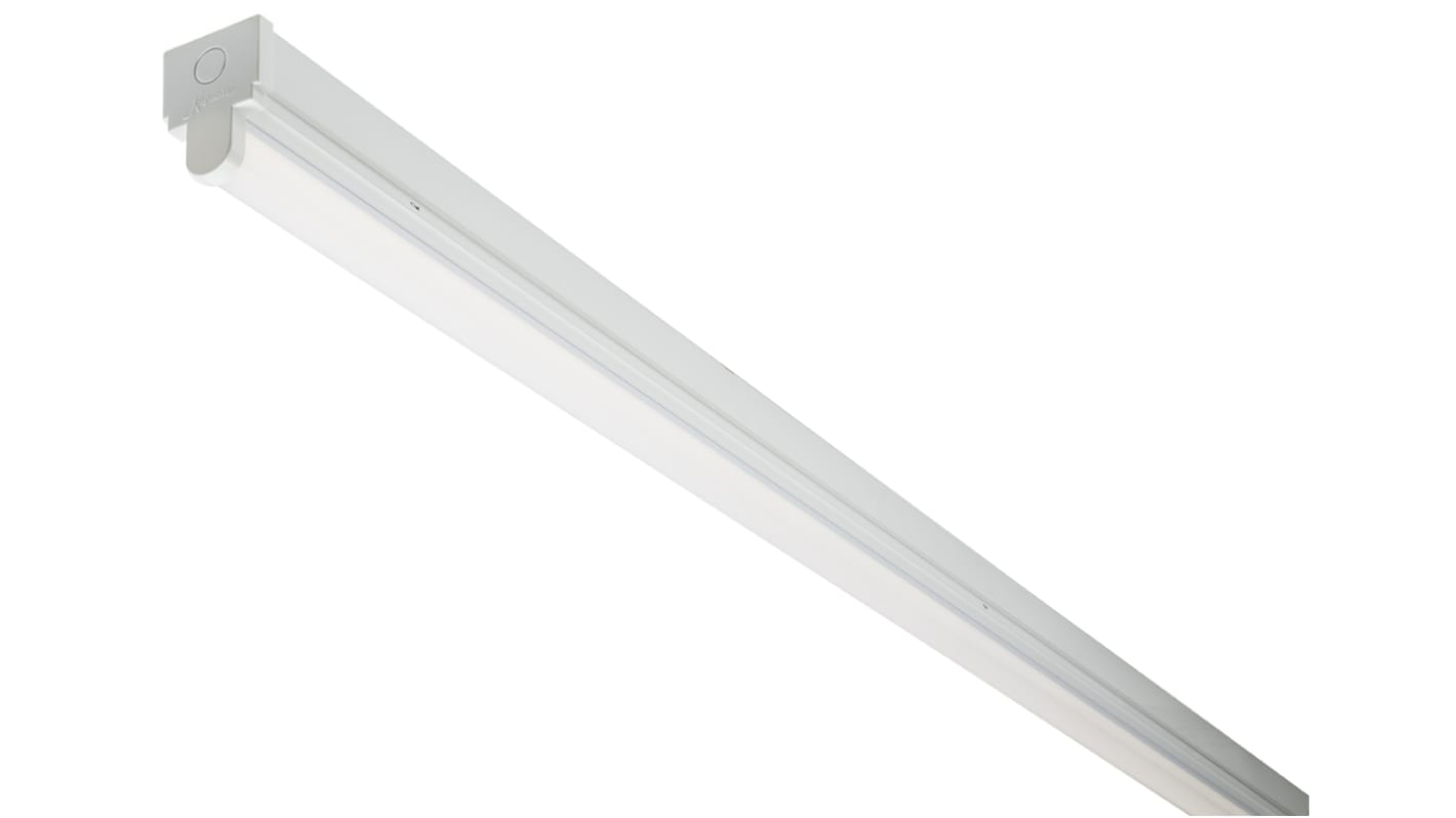 RS PRO 20 W LED Batten Light, 230 V ac Single Batten, 1 Lamp, 1.23 m Long, IP20