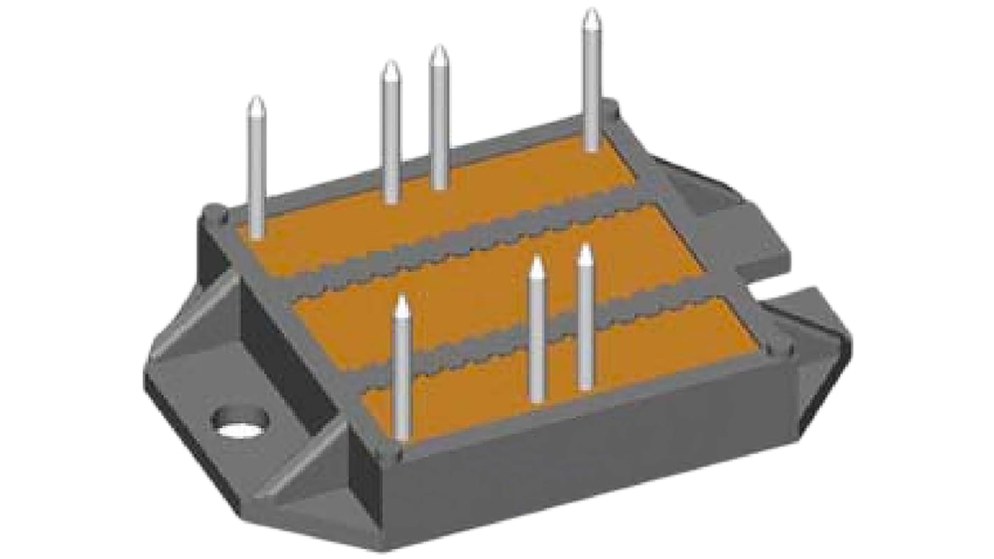 Pont redresseur Triphasé, 100A, 1700V, 7 broches, ECO-PAC2