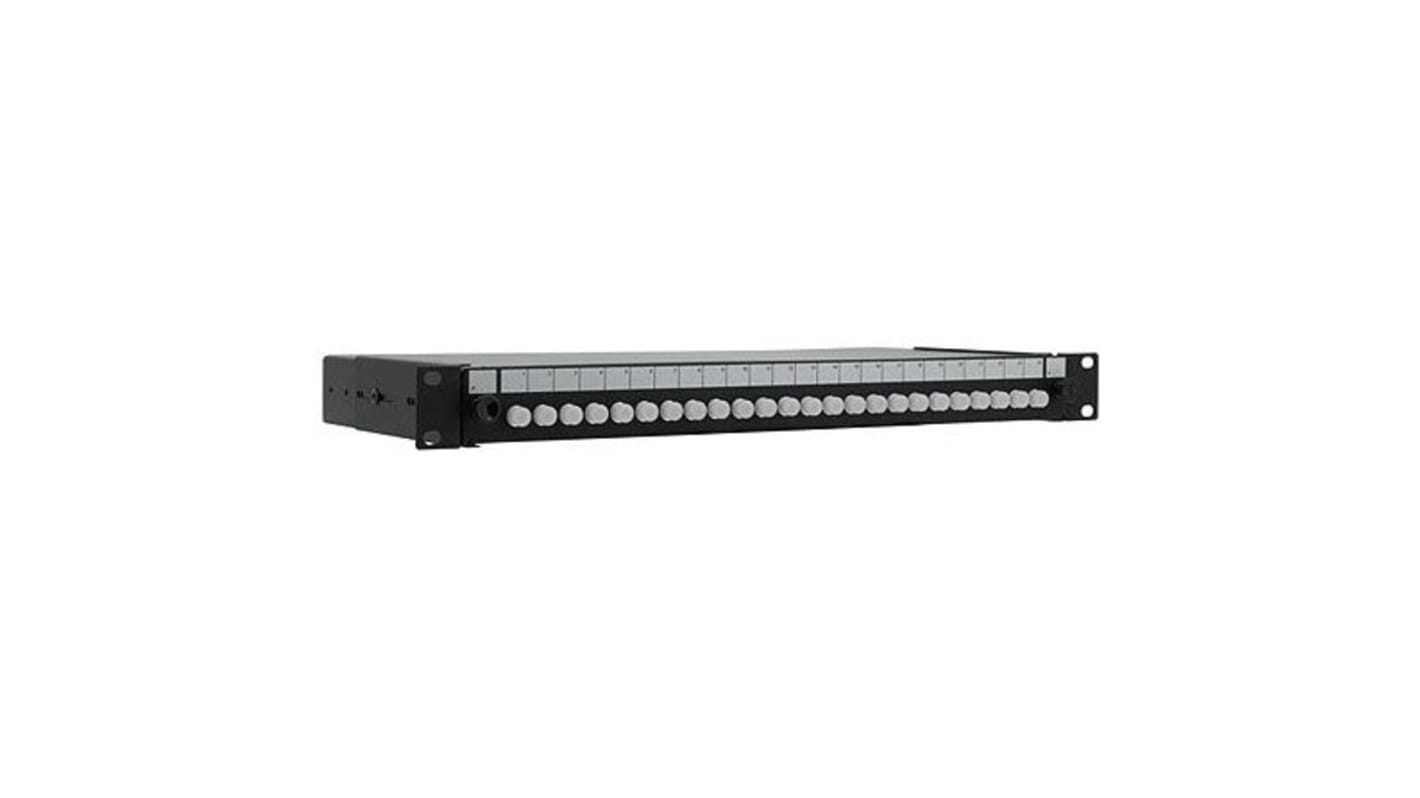 RS PRO LWL-Rangierfeld, 1U FC für 24 Port Single Mode bestückt Gleiten 482 x 205 x 44.4mm