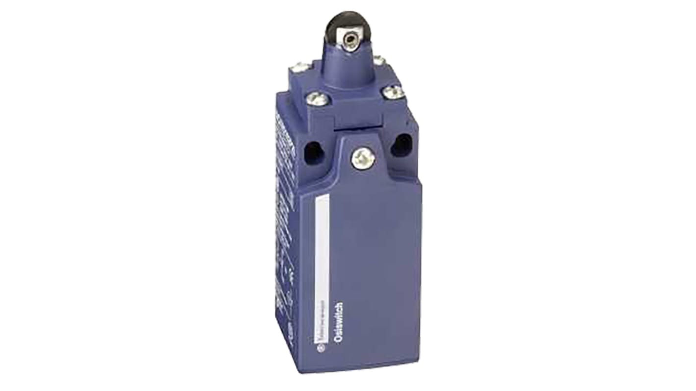 Telemecanique Sensors OsiSense XC Series Roller Plunger Limit Switch, NO/NC, IP65, DP, Plastic Housing, 240V ac Max,