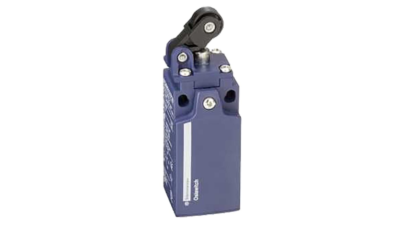 Telemecanique Sensors OsiSense XC Series Plunger Roller Lever Limit Switch, NO/NC, IP65, DP, Plastic Housing, 240V ac