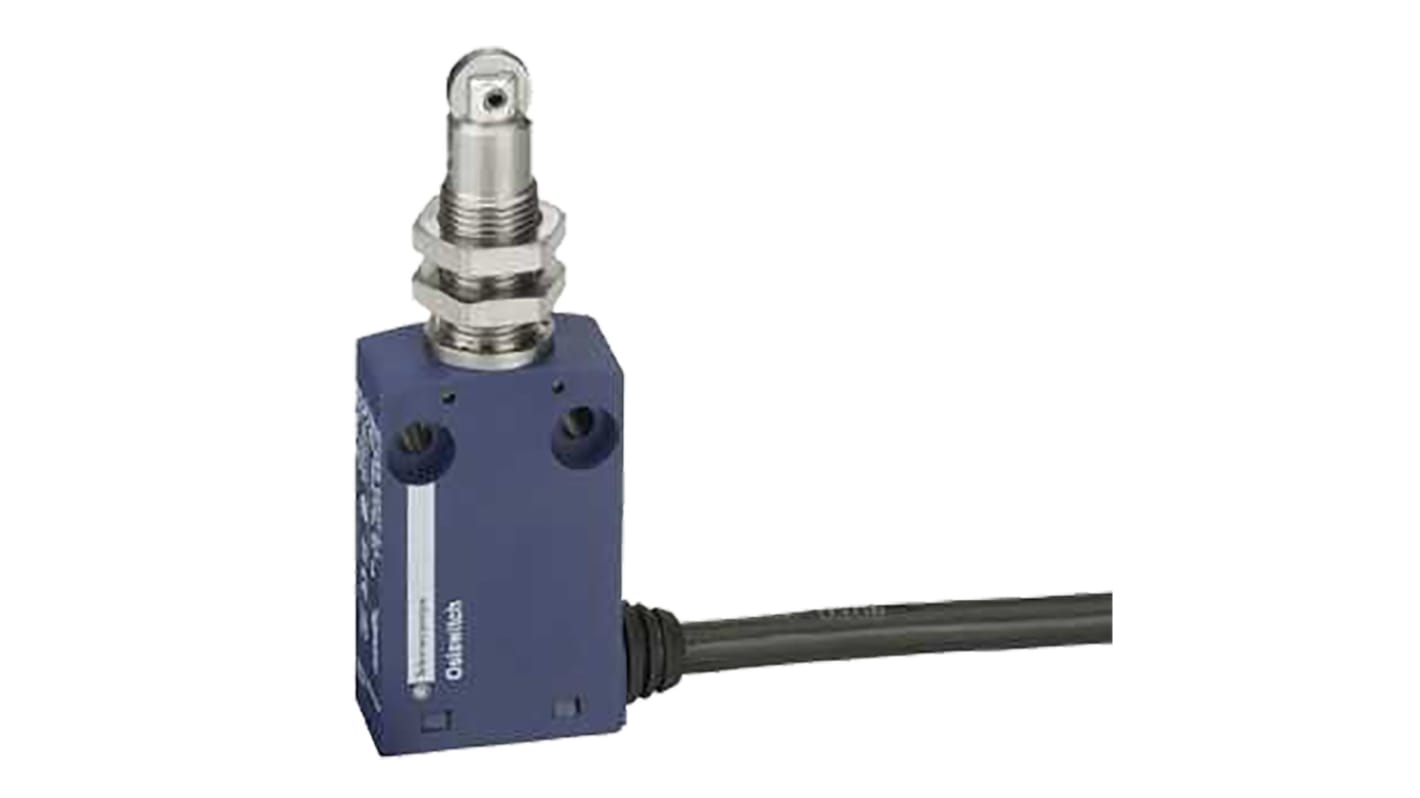 Telemecanique Sensors OsiSense XC Series Roller Plunger Limit Switch, NO/NC, IP65, DP, Plastic Housing, 240V ac Max, 6A